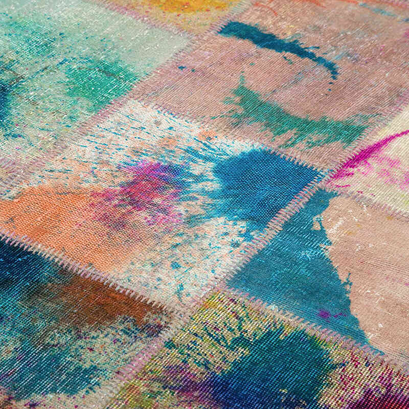 Patchwork El Dokuma Halı - 200 cm x 298 cm - K0063951