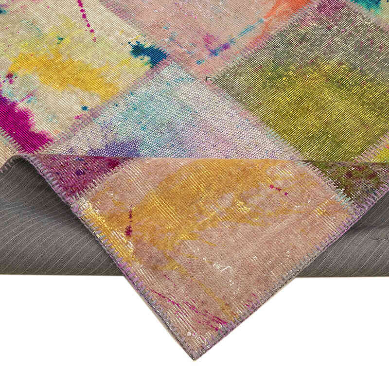 Patchwork El Dokuma Halı - 200 cm x 298 cm - K0063951