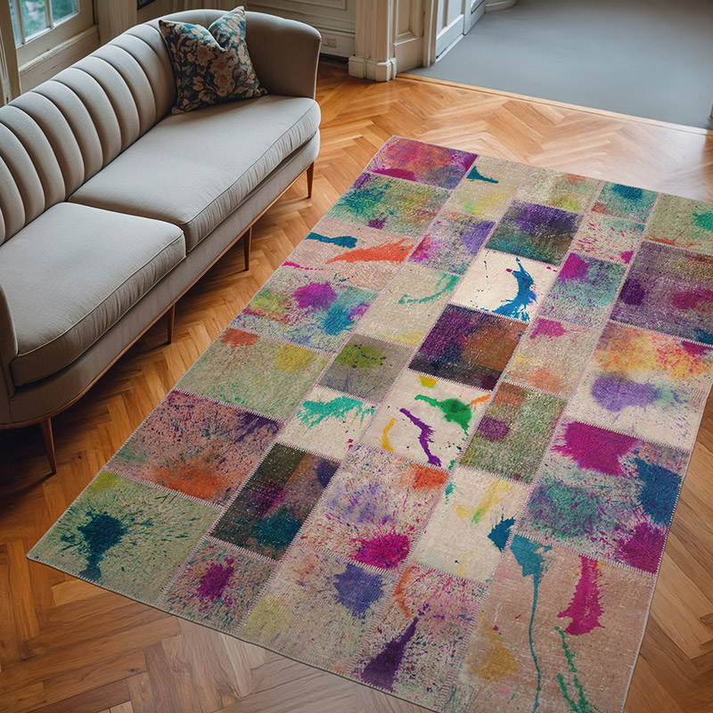 Alfombra Turca de Retazos - 206 cm x 306 cm - K0063954