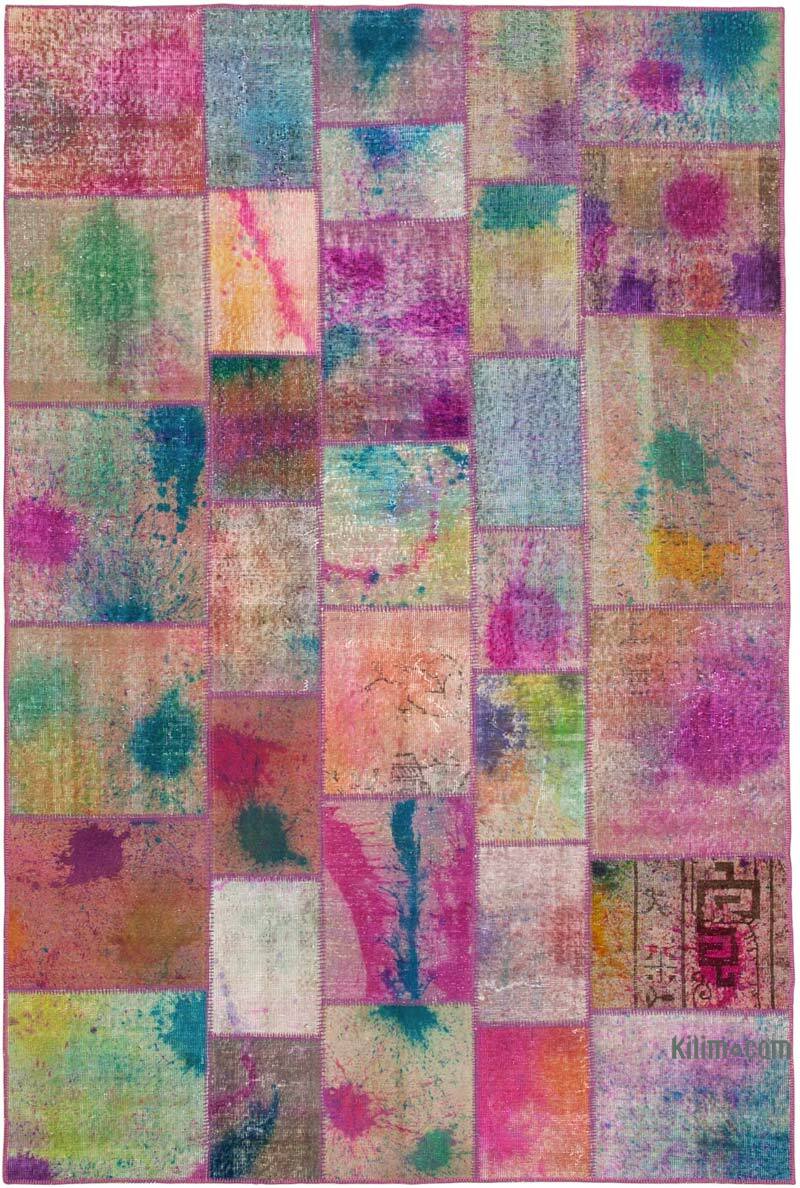 Patchwork El Dokuma Halı - 198 cm x 300 cm - K0063958