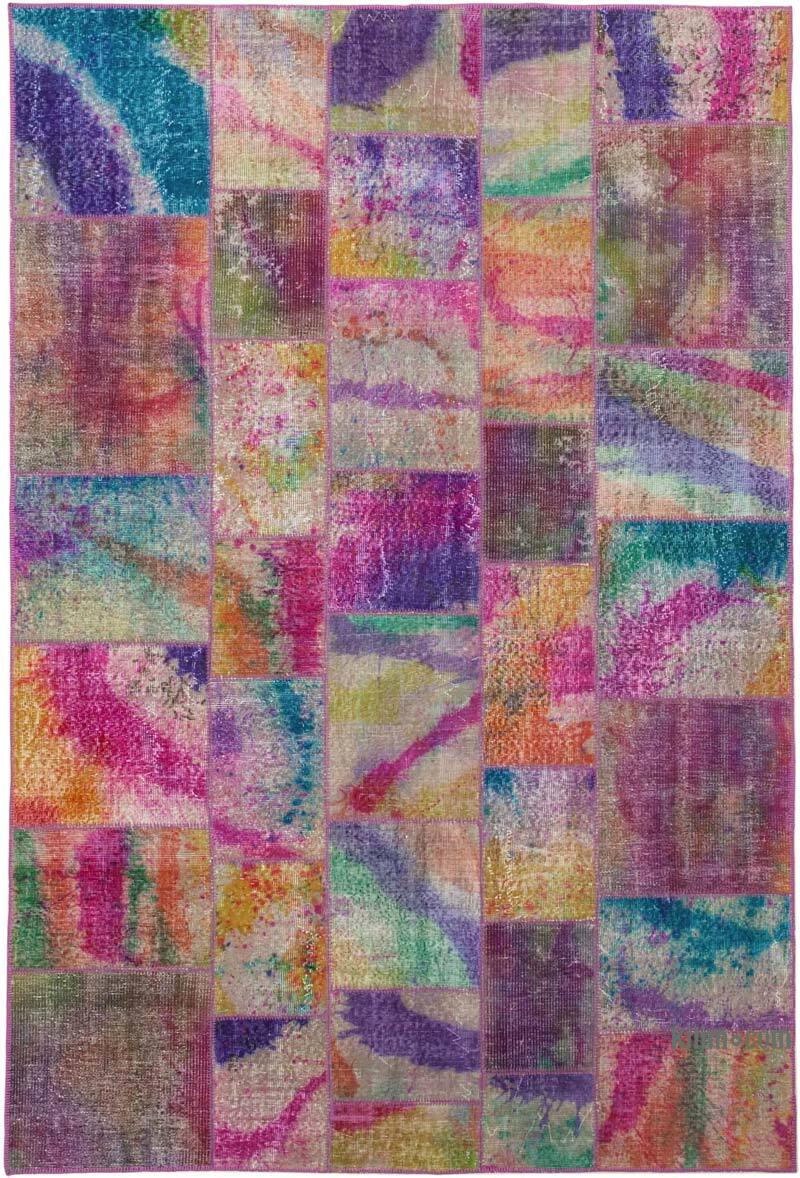 Patchwork El Dokuma Halı - 202 cm x 300 cm - K0063962