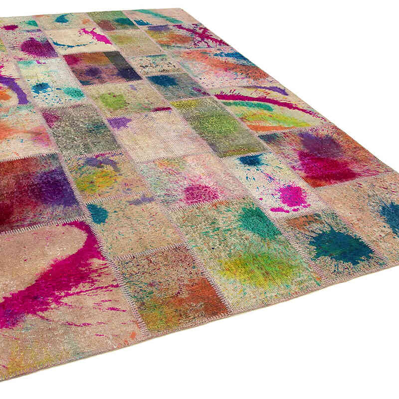 Patchwork El Dokuma Halı - 204 cm x 302 cm - K0063971