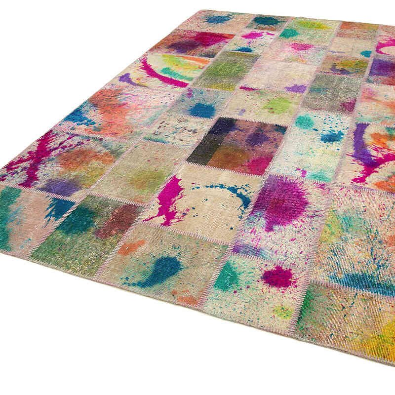 Patchwork El Dokuma Halı - 204 cm x 302 cm - K0063971
