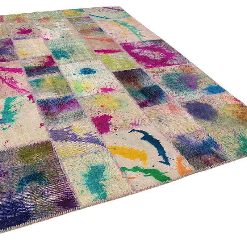 Patchwork El Dokuma Halı - 205 cm x 302 cm - K0063977