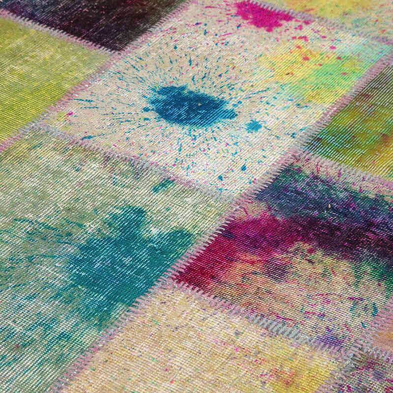 Patchwork El Dokuma Halı - 205 cm x 302 cm - K0063977