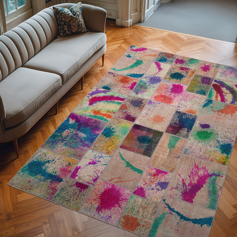 Alfombra Turca de Retazos - 205 cm x 300 cm - K0063979