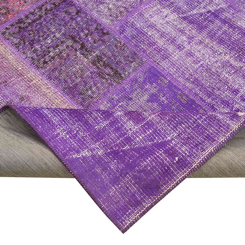 Patchwork Hand-Knotted Turkish Rug - 6' 4" x 9' 11" (76" x 119") - K0063983