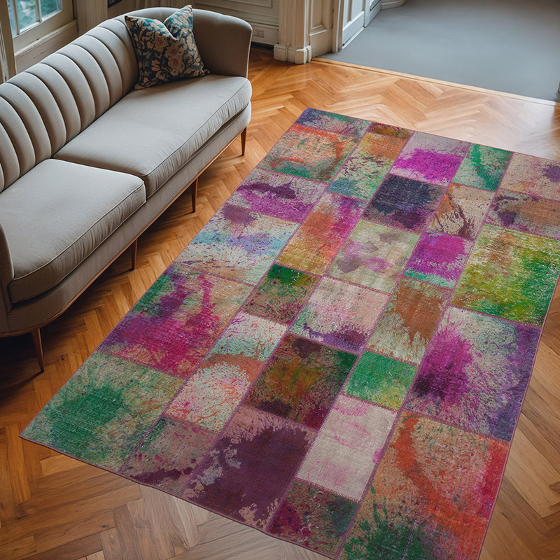 Alfombra Turca de Retazos - 196 cm x 300 cm - K0063986