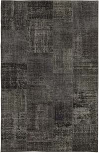 Patchwork Hand-Knotted Turkish Rug - 6' 4" x 9' 10" (76" x 118")