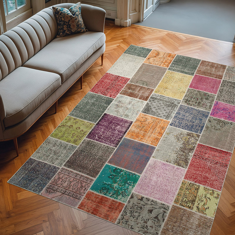 Alfombra Turca de Retazos - 205 cm x 297 cm - K0063990