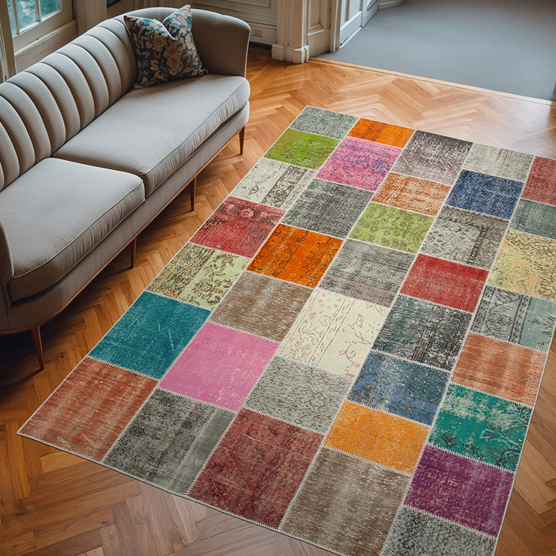 Alfombra Turca de Retazos - 205 cm x 300 cm - K0063995