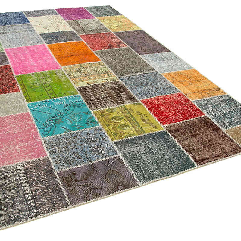 Patchwork El Dokuma Halı - 205 cm x 300 cm - K0063999