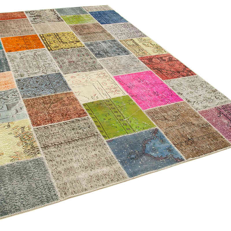 Patchwork El Dokuma Halı - 206 cm x 299 cm - K0064003