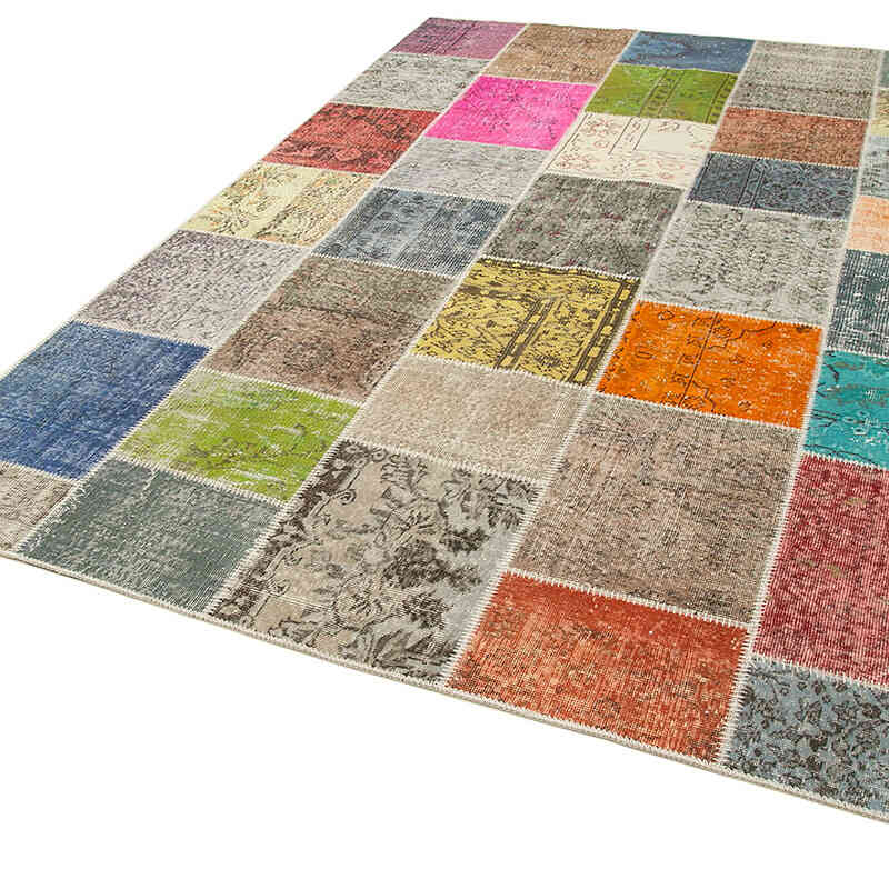 Patchwork El Dokuma Halı - 206 cm x 299 cm - K0064003
