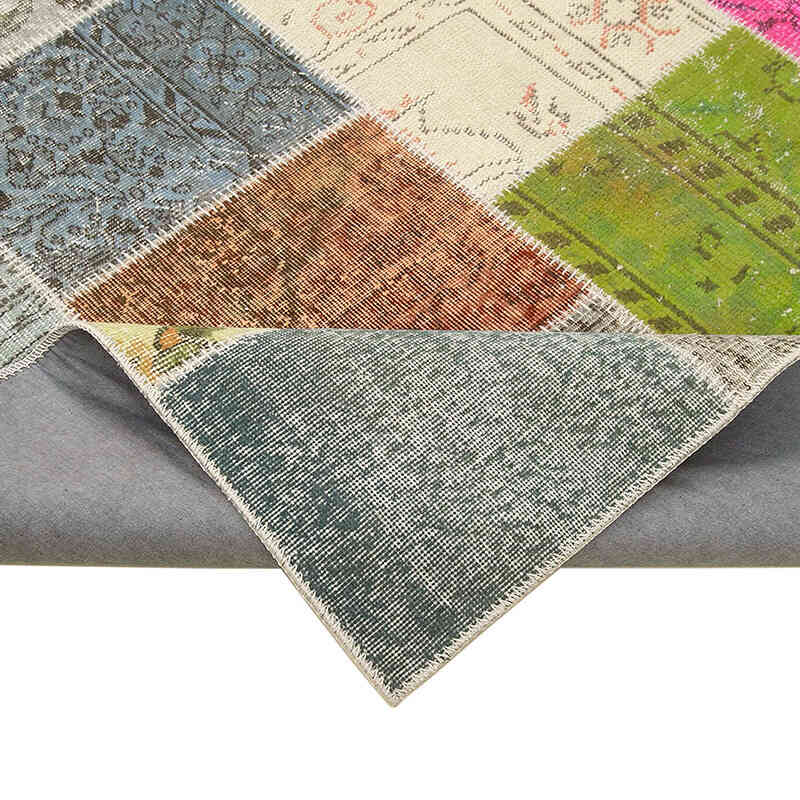 Patchwork El Dokuma Halı - 206 cm x 299 cm - K0064003