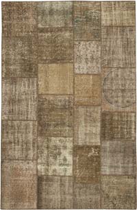 Patchwork El Dokuma Halı - 196 cm x 304 cm