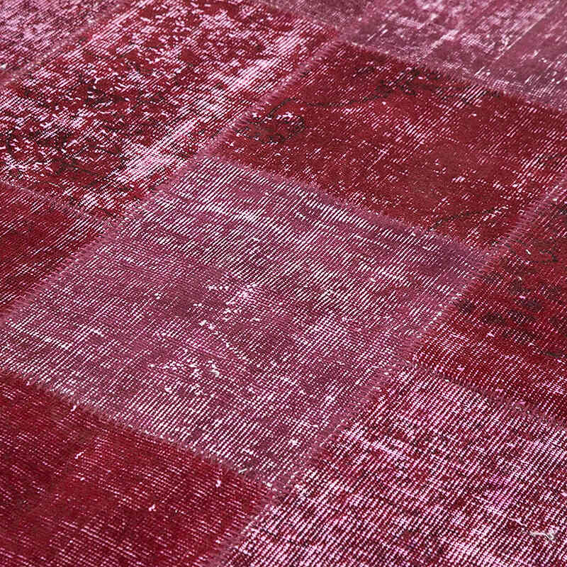 Patchwork Hand-Knotted Turkish Rug - 6' 6" x 9' 10" (78" x 118") - K0064016