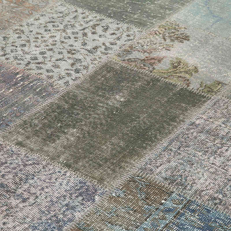 Azul Alfombra Turca de Retazos - 205 cm x 300 cm - K0064024