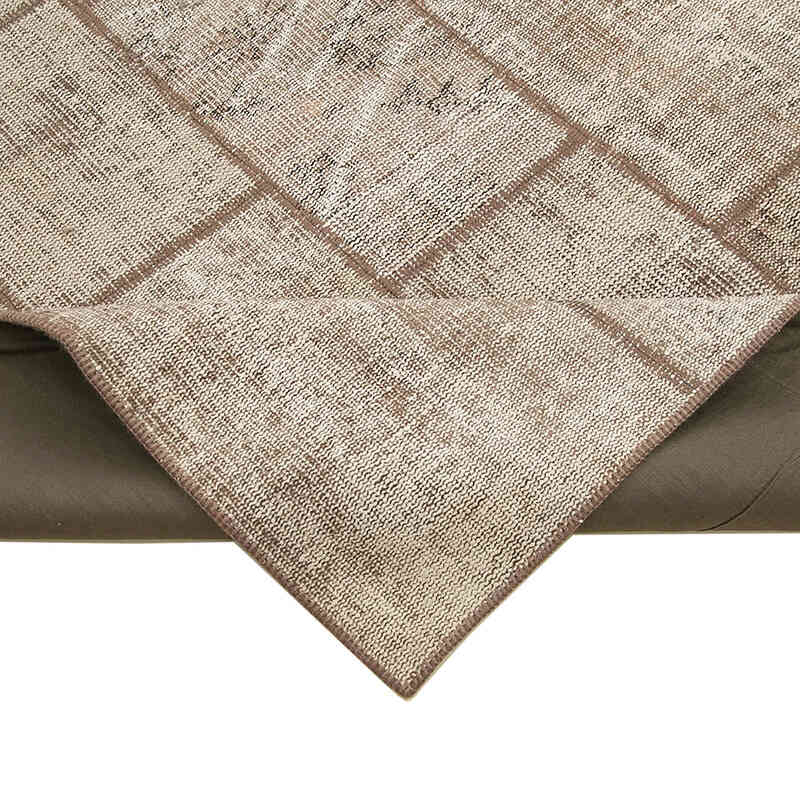 Patchwork Hand-Knotted Turkish Rug - 6' 8" x 9' 9" (80" x 117") - K0064027