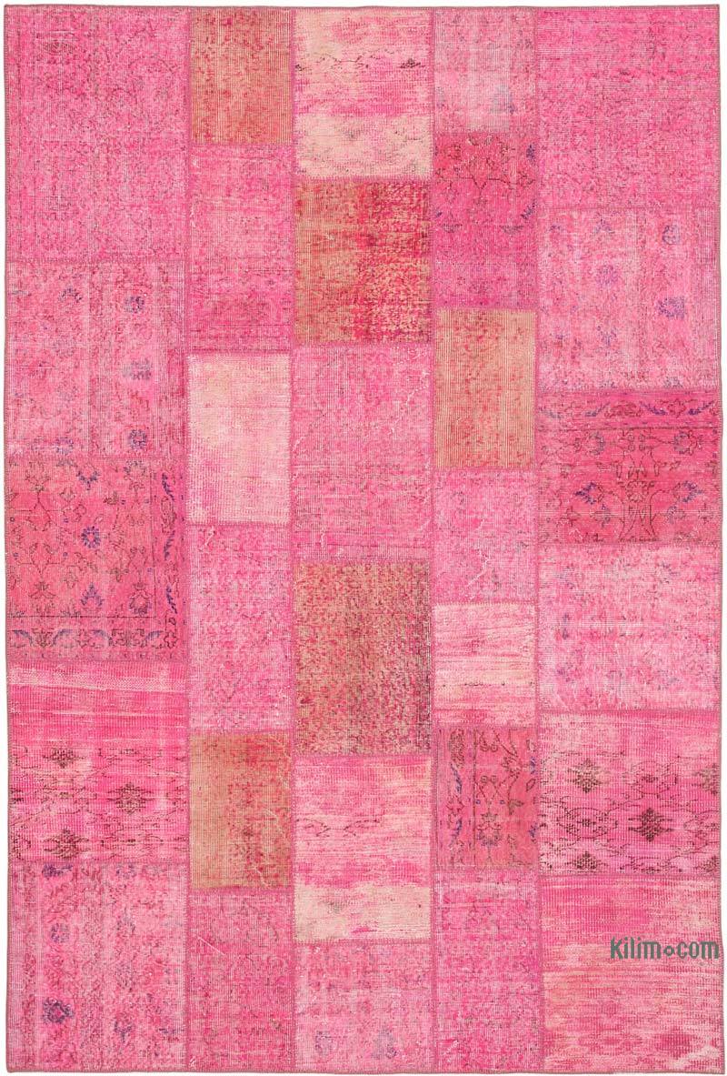 Patchwork Hand-Knotted Turkish Rug - 6' 8" x 9' 10" (80 in. x 118 in.) - K0064029