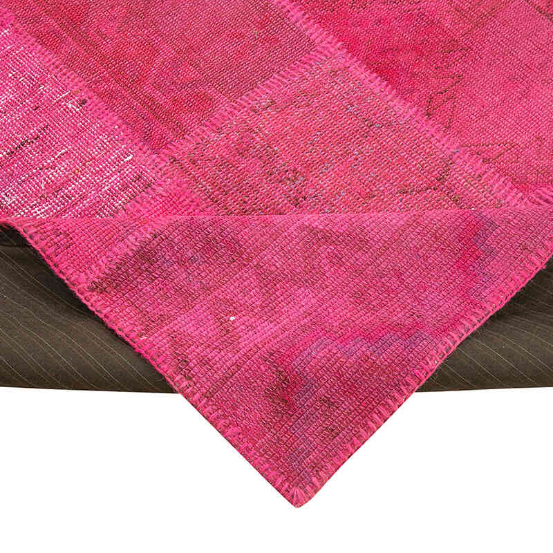 Patchwork Hand-Knotted Turkish Rug - 6' 8" x 9' 11" (80" x 119") - K0064032