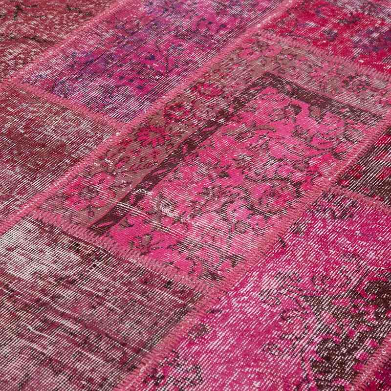 Patchwork Hand-Knotted Turkish Rug - 6' 1" x 9' 5" (73" x 113") - K0064035
