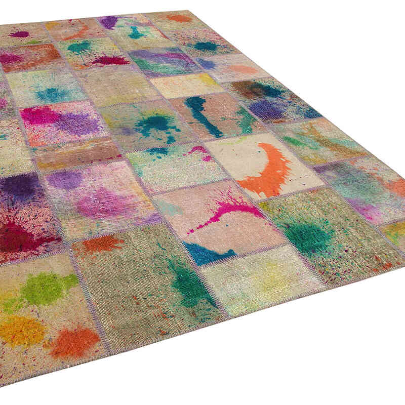 Patchwork El Dokuma Halı - 200 cm x 301 cm - K0064039