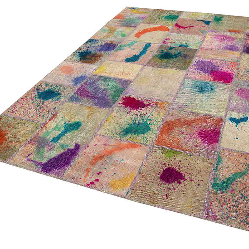 Patchwork El Dokuma Halı - 200 cm x 301 cm - K0064039