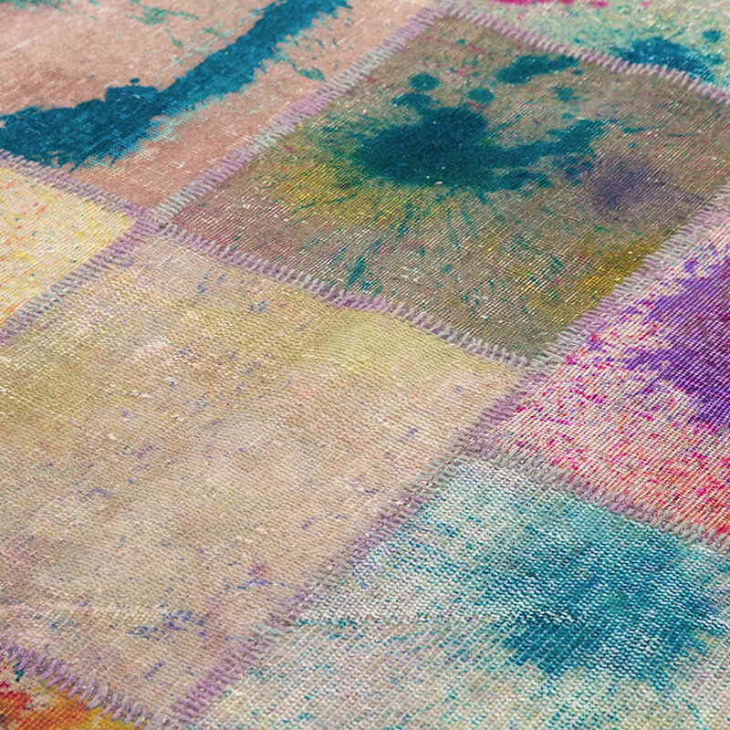 Patchwork El Dokuma Halı - 200 cm x 301 cm - K0064039