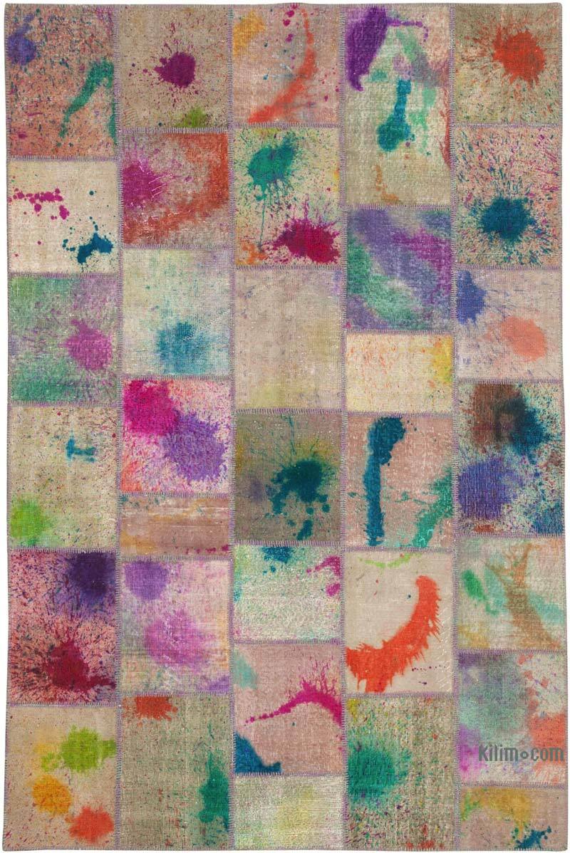 Patchwork El Dokuma Halı - 200 cm x 301 cm - K0064039