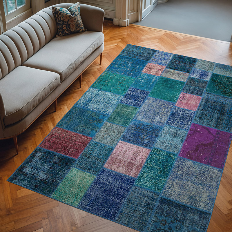 Alfombra Turca de Retazos - 204 cm x 300 cm - K0064041