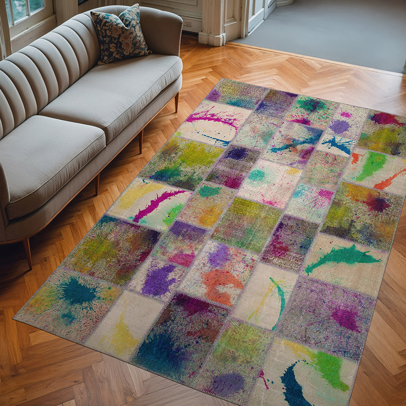 Alfombra Turca de Retazos - 204 cm x 308 cm - K0064043