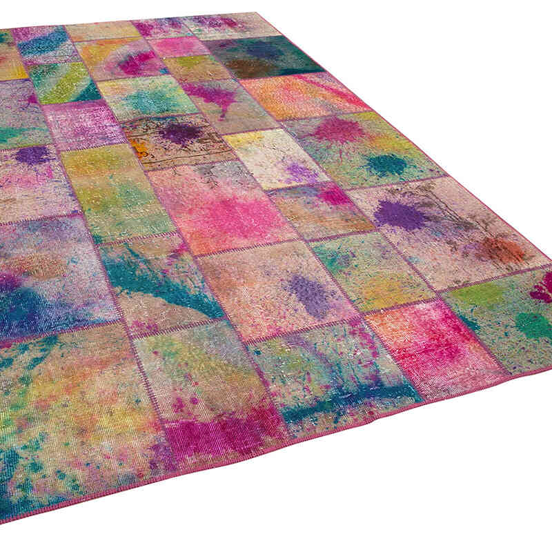 Patchwork El Dokuma Halı - 198 cm x 300 cm - K0064045