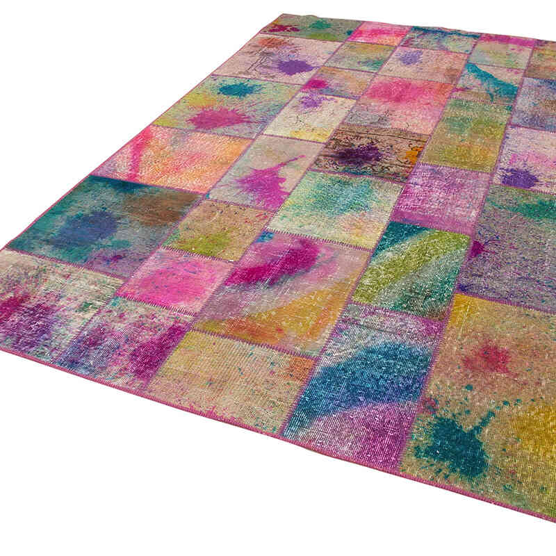 Patchwork El Dokuma Halı - 198 cm x 300 cm - K0064045