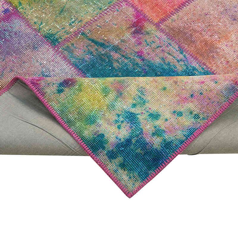 Patchwork El Dokuma Halı - 198 cm x 300 cm - K0064045