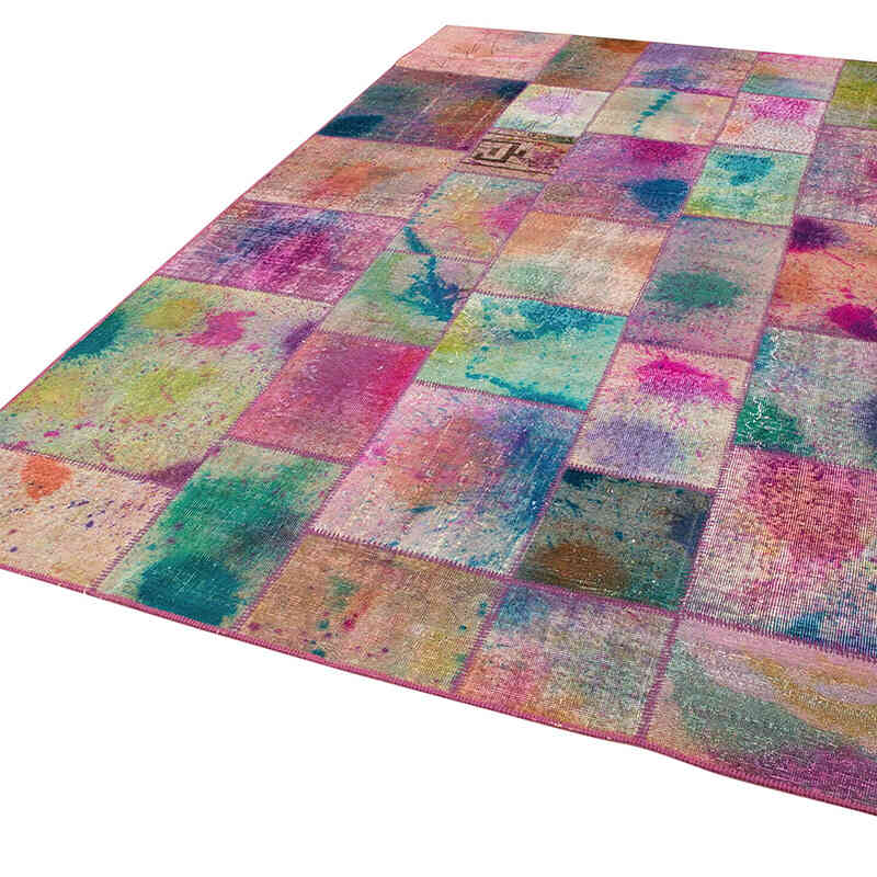 Patchwork El Dokuma Halı - 197 cm x 300 cm - K0064046
