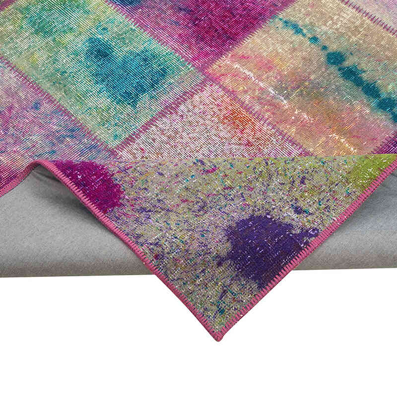 Patchwork El Dokuma Halı - 197 cm x 300 cm - K0064046