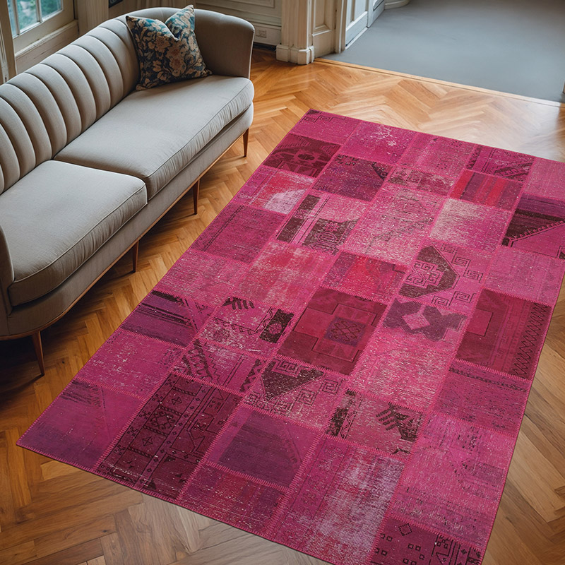 Patchwork El Dokuma Halı - 198 cm x 302 cm - K0064052
