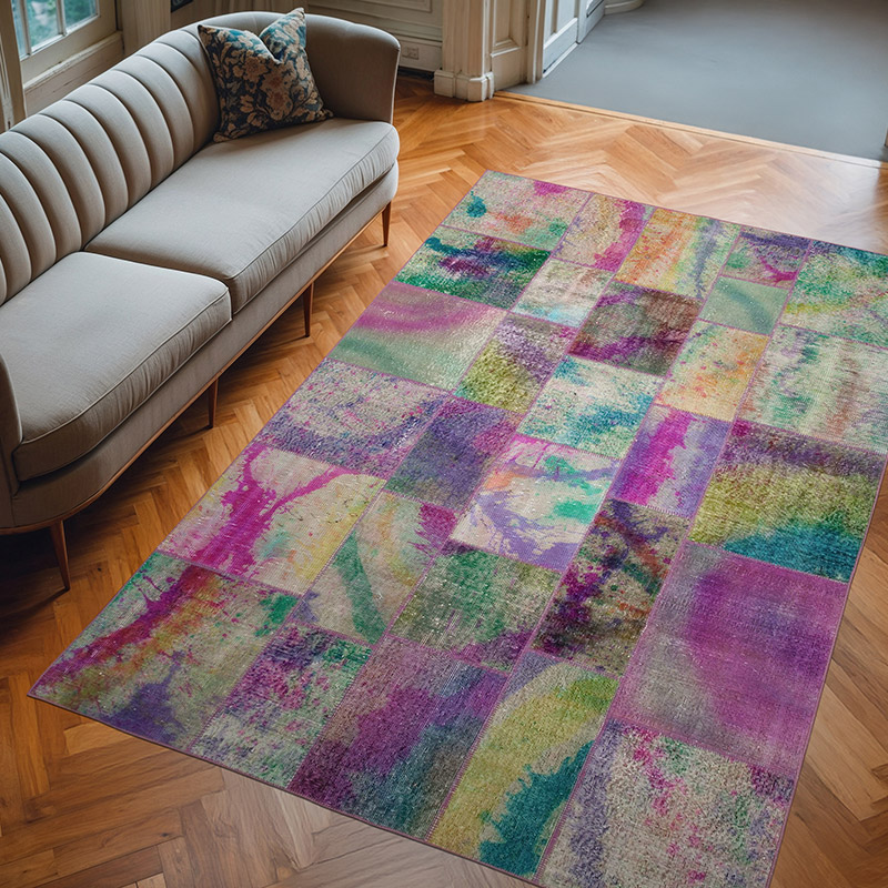 Alfombra Turca de Retazos - 197 cm x 300 cm - K0064057