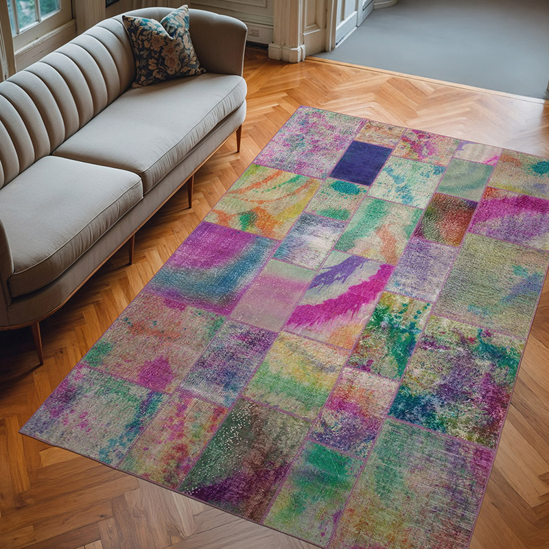 Alfombra Turca de Retazos - 196 cm x 300 cm - K0064059
