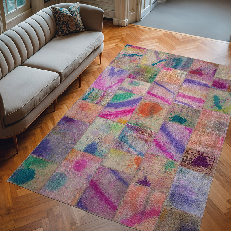Alfombra Turca de Retazos - 198 cm x 301 cm - K0064060