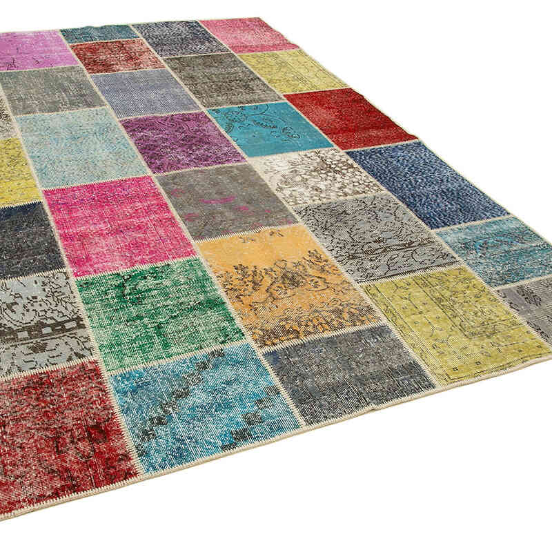 Patchwork El Dokuma Halı - 205 cm x 300 cm - K0064065