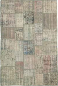 Patchwork El Dokuma Halı - 204 cm x 304 cm