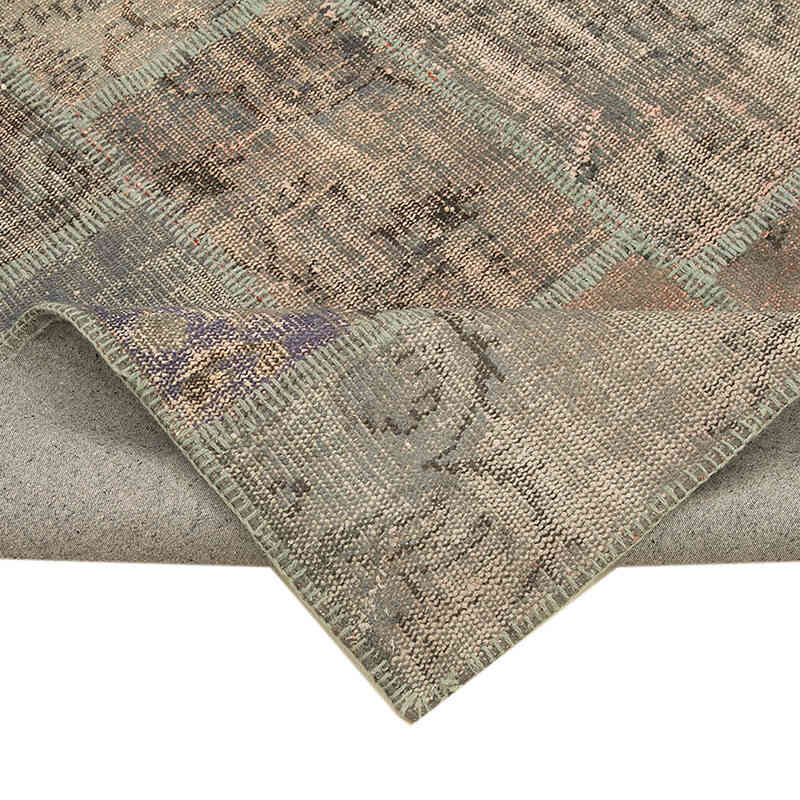 Patchwork Hand-Knotted Turkish Rug - 6' 9" x 9' 11" (81" x 119") - K0064067