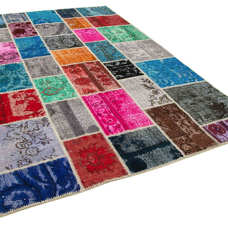 Patchwork El Dokuma Halı - 204 cm x 304 cm - K0064069
