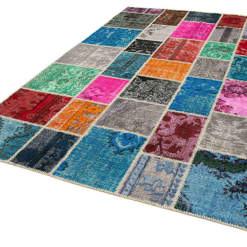 Patchwork El Dokuma Halı - 204 cm x 304 cm - K0064069