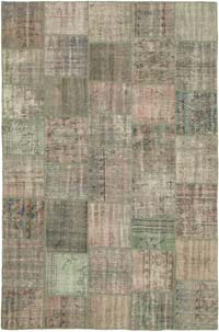 Patchwork El Dokuma Halı - 197 cm x 298 cm
