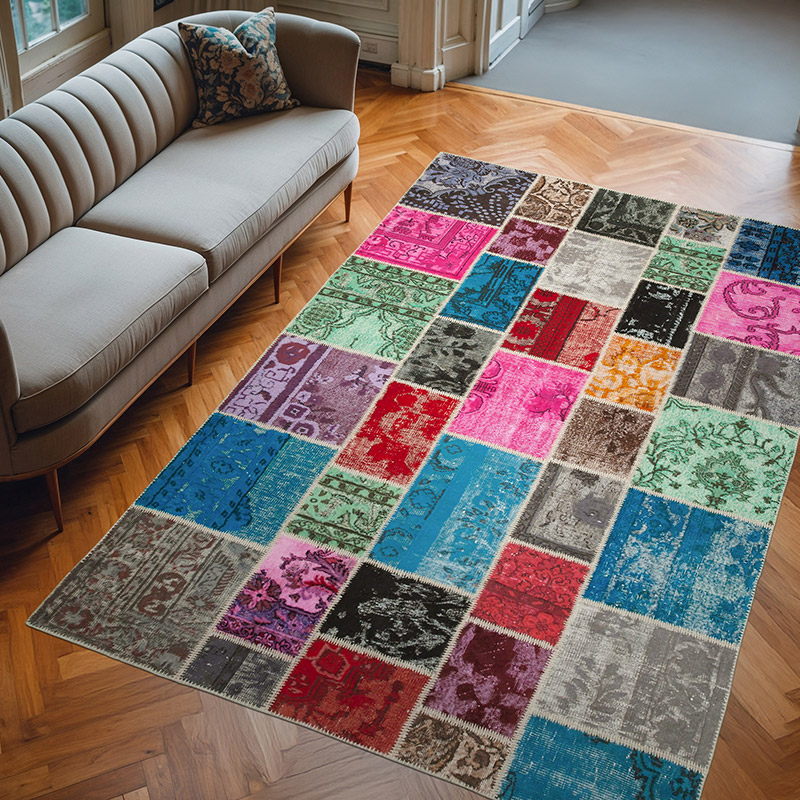 Alfombra Turca de Retazos - 206 cm x 305 cm - K0064075