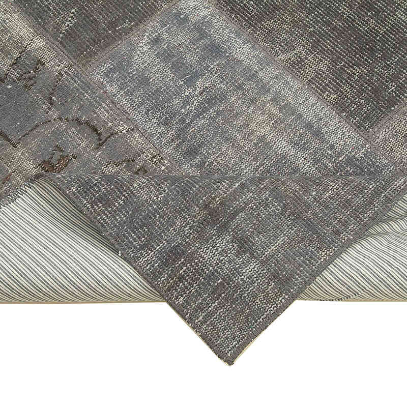 Patchwork Hand-Knotted Turkish Rug - 6' 6" x 9' 10" (78" x 118") - K0064088