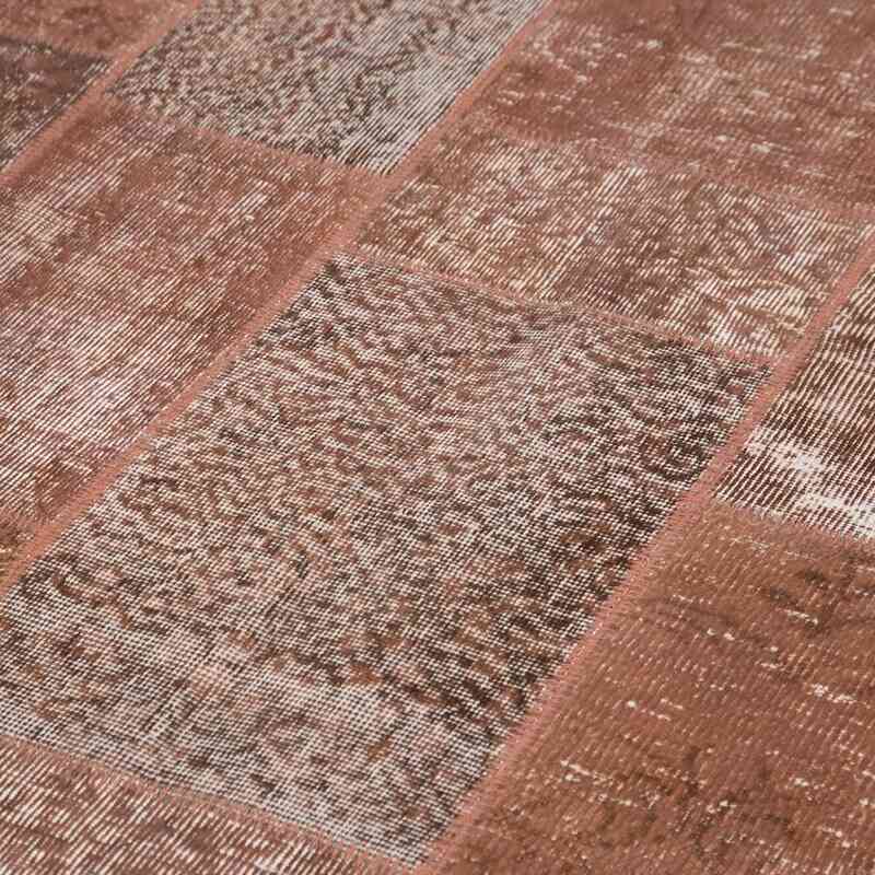 Patchwork Hand-Knotted Turkish Rug - 6' 6" x 9' 10" (78" x 118") - K0064091